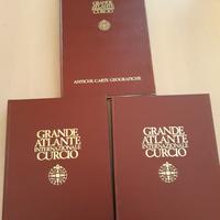 Tre volumi 'grande atlante internazionale Curcio'