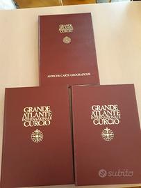 Tre volumi 'grande atlante internazionale Curcio'