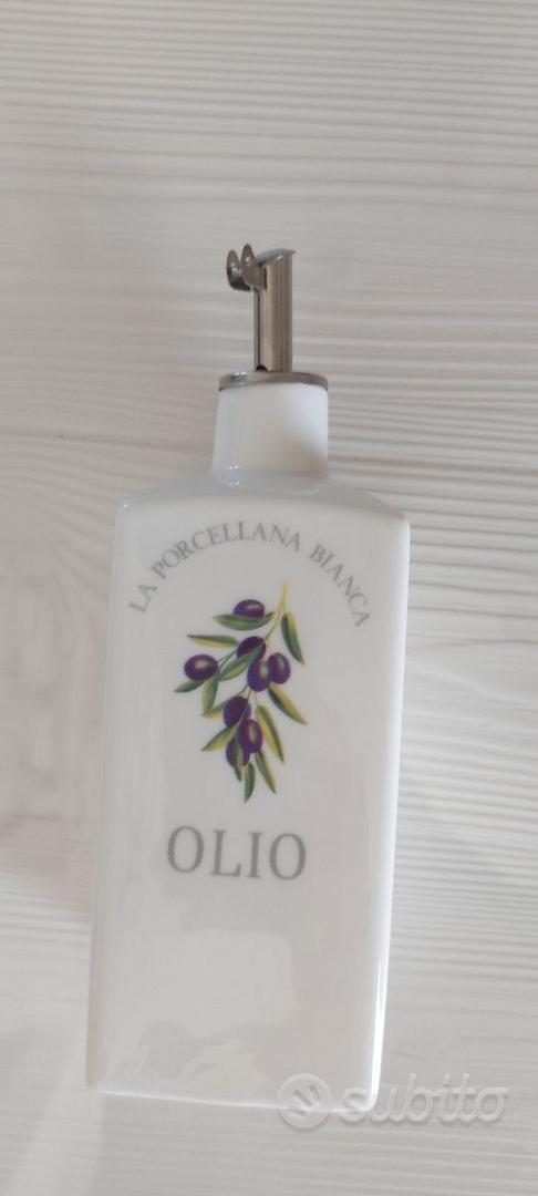 La Porcellana Bianca - Bottiglia Olio, Nylon/A - Conserva, Complementi  Tavola - Dosatore Olio - Porcellana - 250 CC; 6x6xh15