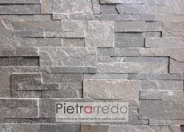 Rivestimento in pietra “QUARZITE GRIGIA SCOZZESE”