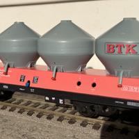 Raro carro merci Zerba cemento - trenino ho 1/87