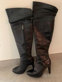 Stivali neri in pelle Roberto Botticelli n.37