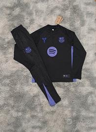 Tuta calcio Barcellona Nike nera e viola