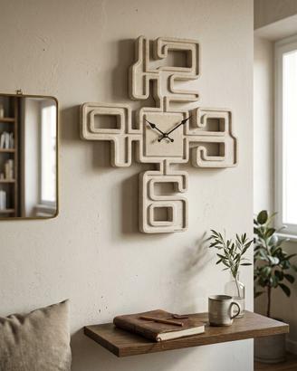 Orologio in marmo Beige 50x45 design moderno