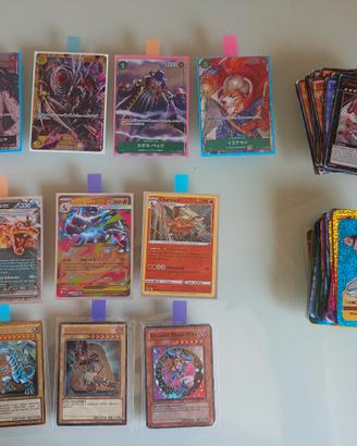 Carte Pokemon, One piece, Yu gi ho