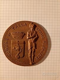 medaglia commemorativa in bronzo 