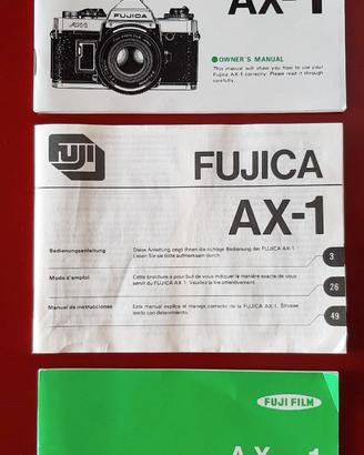 Istruzioni macchina foto FUJICA AX-1 Vintage