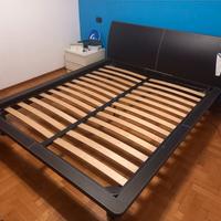Letto matrimoniale simil pelle