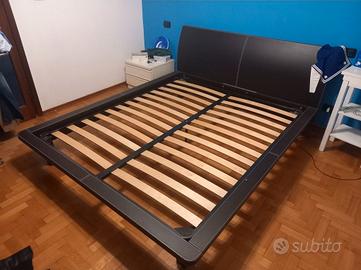 Letto matrimoniale simil pelle