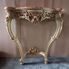 Consolle in legno dorato