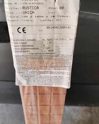 Parquet doussie africa 1 scelta imballato 45 mq