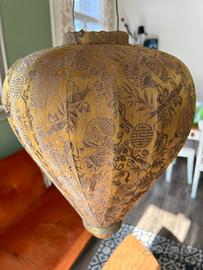Lampada Cinese vintage stoffa