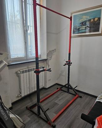 COMBO Stazione per trazioni e dip + panca