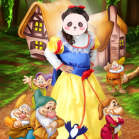 Vestito carnevale Biancaneve nuovo bambina 4/5 ann