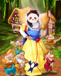 Vestito carnevale Biancaneve nuovo bambina 4/5 ann