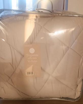 Trapunta  in velluto matrimoniale
