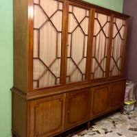 Libreria in stile inglese vittoriano anni '60