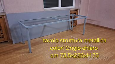Tavolo riunioni Rettangolare colore Grigio Chiaro