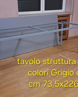 Tavolo riunioni Rettangolare colore Grigio Chiaro