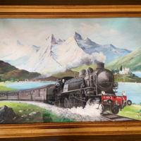 Quadro d'autore tema Ferroviario