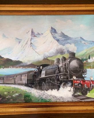 Quadro d'autore tema Ferroviario