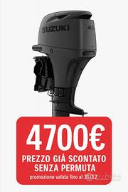 Promo motore fuoribordo Suzuki DF 40 cv EVO opaco