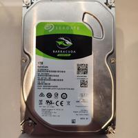 Seagate BarraCuda, 1 TB, Hard Disk Interno, 3,5"