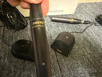 Vintage Shure EZB/C Coppia Microfoni Condensatore