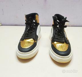 Sneakers Alte Seventeen Tg 39 unisex Nero Oro