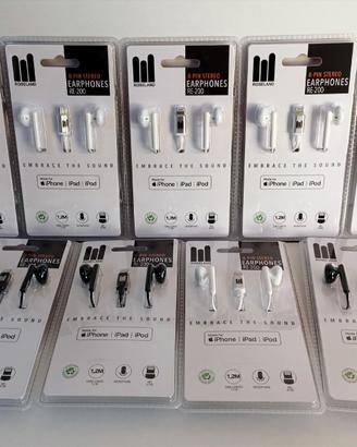 Lotto 09 auricolari per Iphone, Ipad e Ipod.