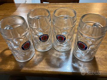 Set 4 boccali Paulaner München 1L