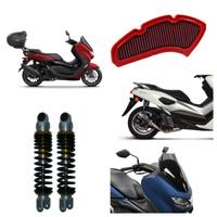 Yamaha N Max bauletto scarico ammortizzatori freni