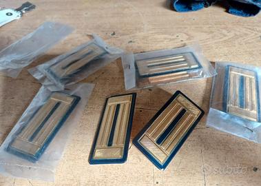 5 Coppie Alamari Mostrine metallo Polizia Privata 