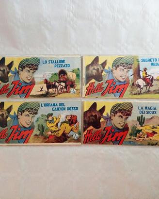 *RARISSIME* Strisce FUMETTI EPOCA "HELLO JIM" 1950