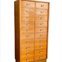 Mobile archivio legno anni 1940 alto 2,00