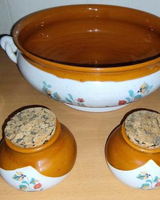 Set Zuppiera con 4 contenitori  tappo sug
