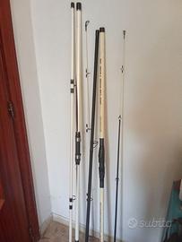 Coppia canne surf castin tripartite