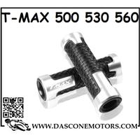 COPPIA MANOPOLE CON SCRITTA TMAX ARGENTO
