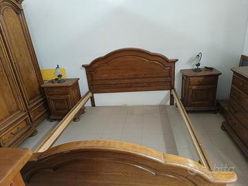 camera da letto usata in rovere massello 