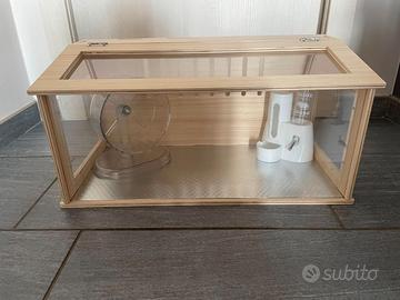 teca terrario per criceti misura 60*30*30