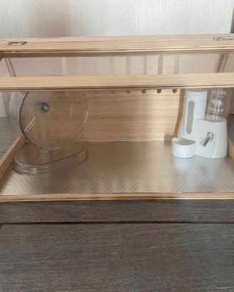 teca terrario per criceti misura 60*30*30