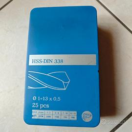 Cofanetto punte trapano 25 pz 