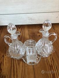 Coppia di boccette / flaconi da toilette vintage c