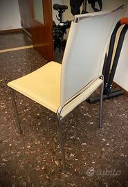Sedie Design cromo cuoio