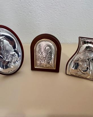 Cinque soprammobili in argento