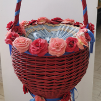 Cesto portalegna/lavoro/biancheria. Baule