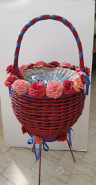 Cesto portalegna/lavoro/biancheria. Baule