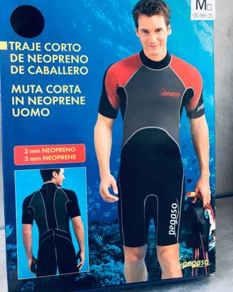 Muta corta in neoprene uomo taglia media