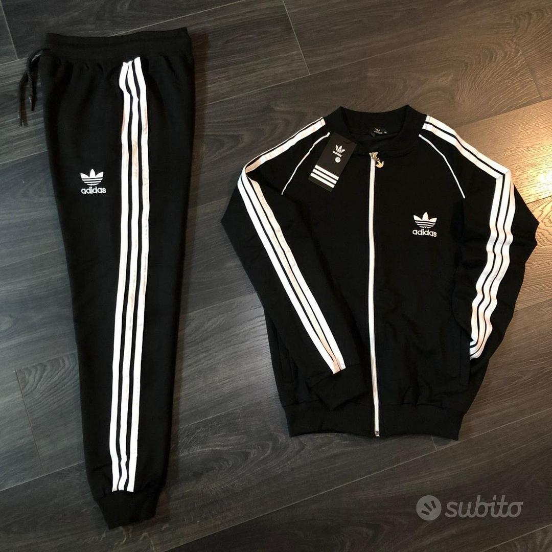 Tuta adidas shop nera classica