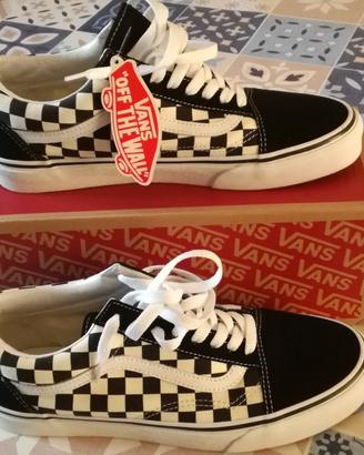 Vans old skool n.42 a scacchi b/n (originali)